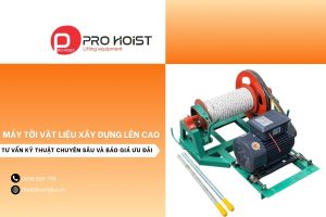 Máy tời vật liệu xây dựng lên cao