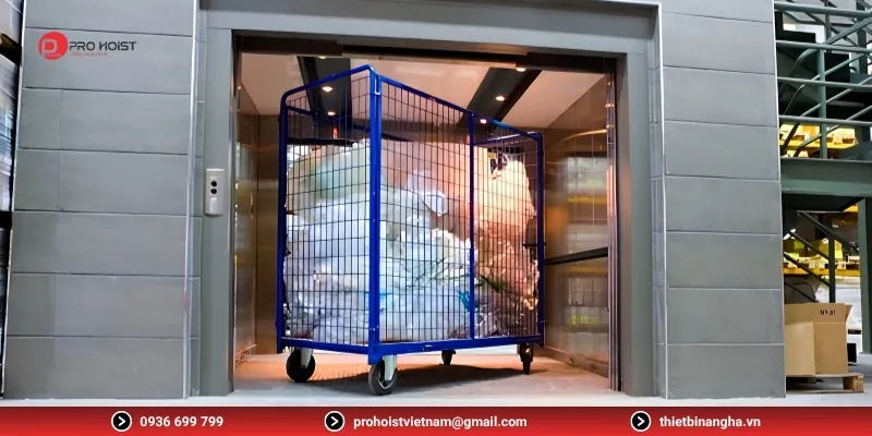 Bảng phân tích ngân sách lắp đặt thang nâng hàng 3 tấn trọn gói.